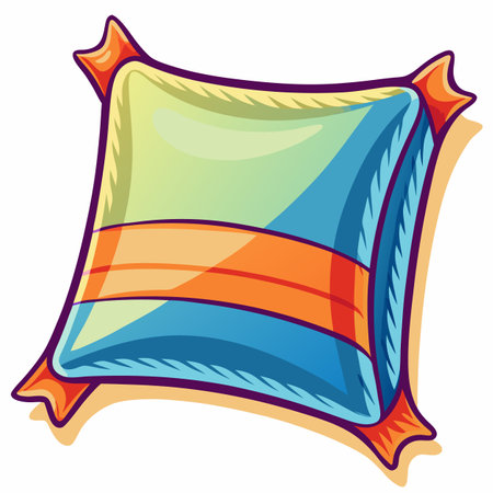 vector illustration of pillow cushionのイラスト素材