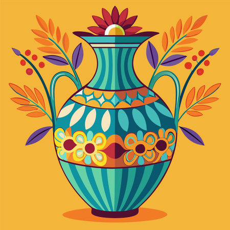 vase vector illustrationのイラスト素材