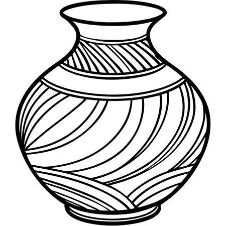 vase vector illustrationのイラスト素材