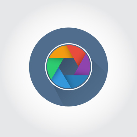 Vector camera shutter aperturesのイラスト素材