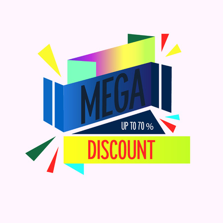 Super Sale, this weekend special offer banner, up to 70 off. Vector illustration.のイラスト素材