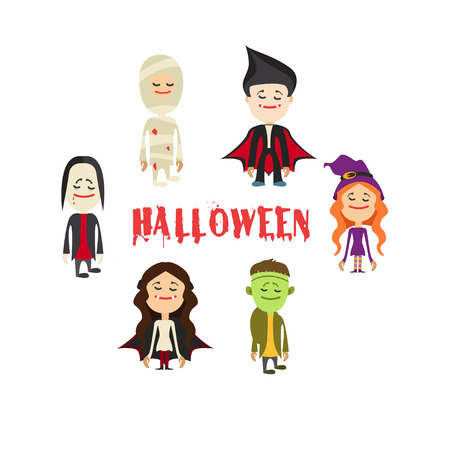 easy to edit vector illustration of Halloween character.Vector illustrationのイラスト素材