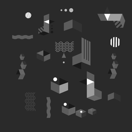 Abstract modern geometric background. Design banner geometric shapes . vectorのイラスト素材