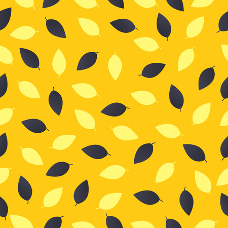 Autumn leaves modern design, hipster style. Season background, seamless pattern. Vector illustrationのイラスト素材