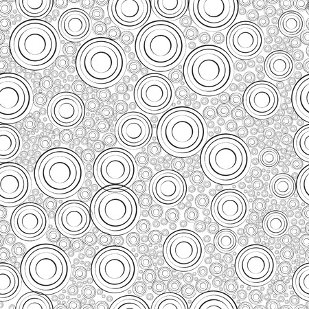 Seamless pattern line style spiral circles ovals. Vector illustrationのイラスト素材