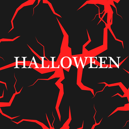 Happy Halloween message design background. Vector illustrationのイラスト素材