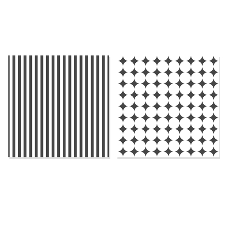 Set classic geometric patterns. Vector black and white texturesのイラスト素材