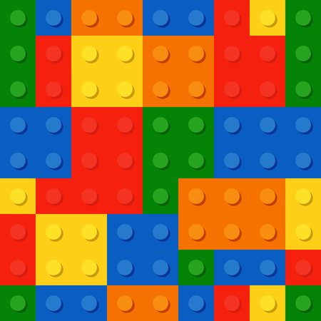 High resolution and quality seamless background from a colored plastic bricks.のイラスト素材