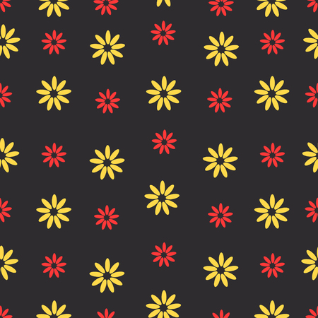 Seamless flower beautiful color pattern. Vector illustrationのイラスト素材
