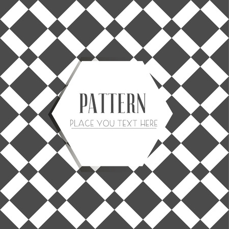 Abstract Seamless Black and White Art Deco Lattice Vector Patternのイラスト素材