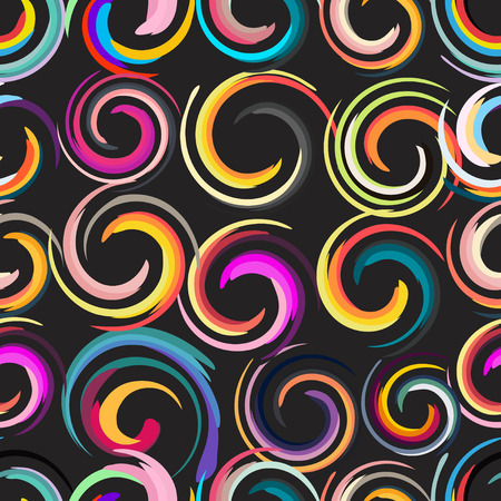 Abstract colored circles seamless pattern. Vector illustrationのイラスト素材