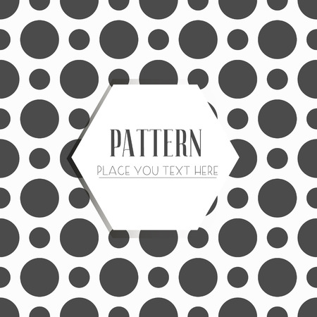 Vector seamless pattern, geometric background Black and whiteのイラスト素材