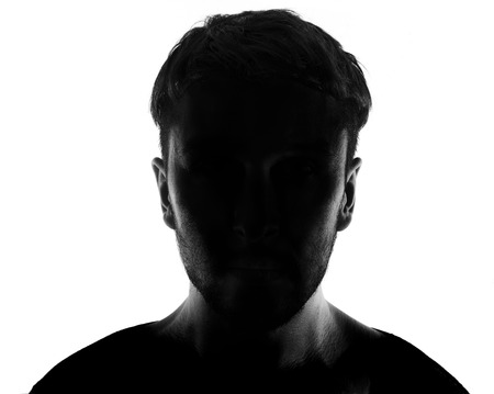 Black and white portrait of unknown man