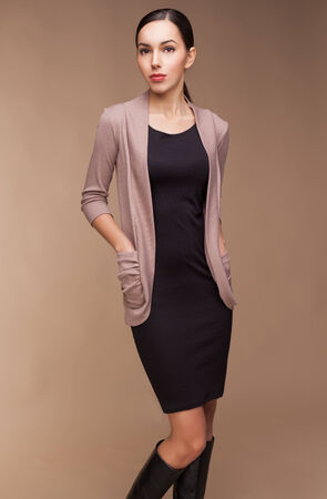 Young beautiful girl   more outfits in photo setの写真素材
