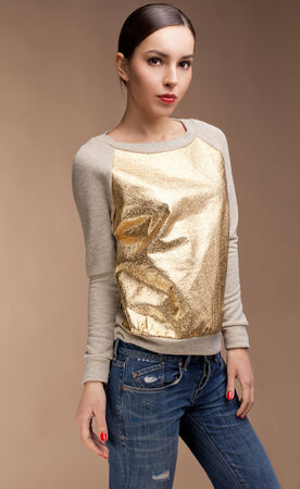 Young beautiful girl   more outfits in photo setの写真素材