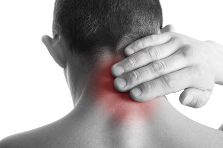 Pain in back Medical conceptの写真素材