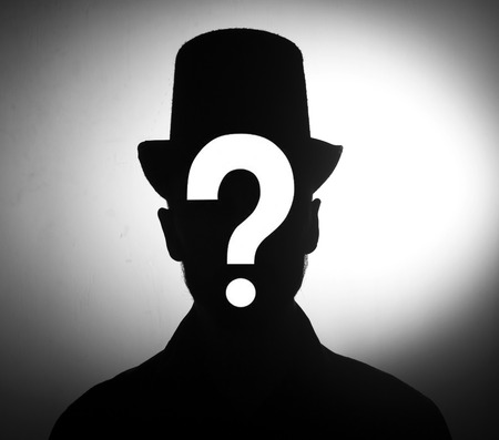  male silhouette Unknown person conceptの写真素材