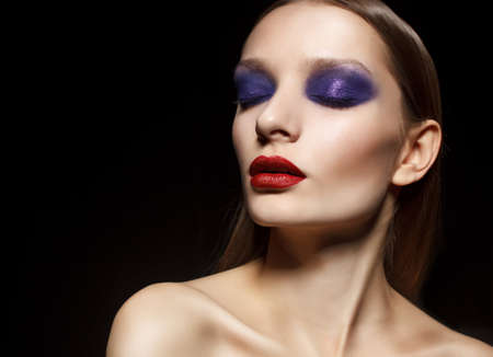 Beautiful woman face の写真素材