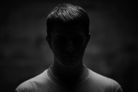 Unknown male person silhouette