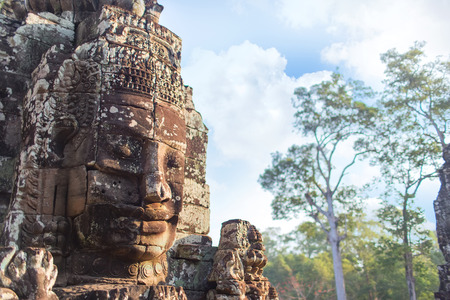 abandoned temple in Angkor Wat, Cambodiaの写真素材