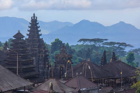 Pura Besakih temple, Bali, Indonesiaの写真素材