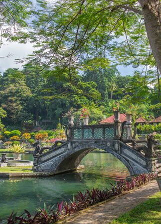 Water Palace of Tirta Ganggain East Bali, Indonesiaの写真素材