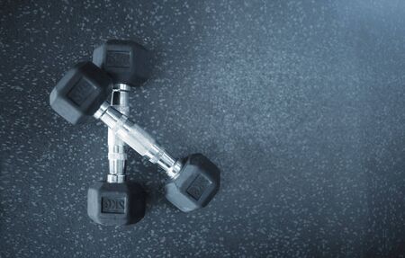 GYM interior with equipmentの写真素材