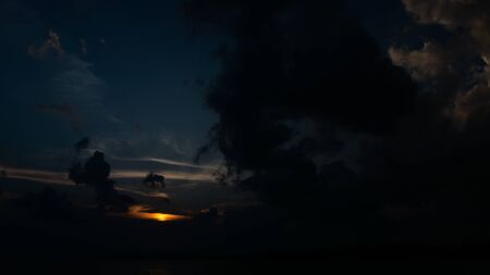 Twilight sunset time above the sea