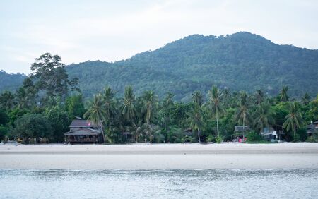 koh Phangan island beach line area, Thailandの写真素材