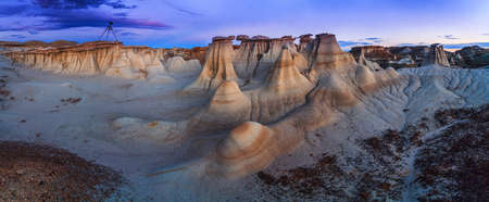 Fantastic formes and texture of Bisi Badlands, New Mexicoの写真素材