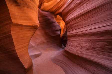 Lower Antelope Canyon at Navajo tribal landの写真素材