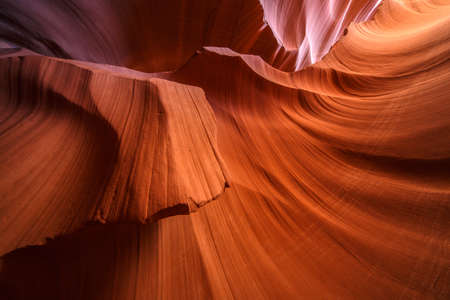 Lower Antelope Canyon at Navajo tribal landの写真素材