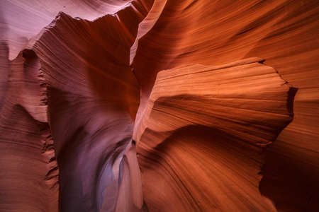 Lower Antelope Canyon at Navajo tribal landの写真素材