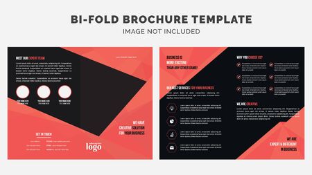 Bifold Brochure Design Template for any type of corporate useのイラスト素材