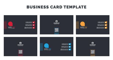 Business Card Design Template, Corporate Visiting Cardのイラスト素材