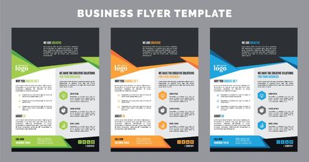 Flyer Template, Business Flyer, Corporate leaflet designのイラスト素材
