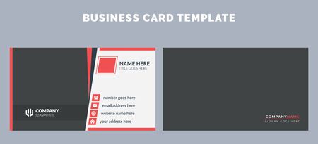 Business Card Design Template, Corporate Visiting Cardのイラスト素材