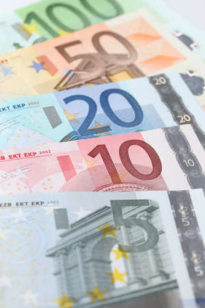 euro banknotesの写真素材