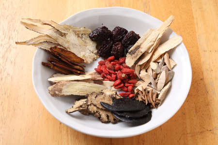 Chinese traditional herbal medicineの写真素材