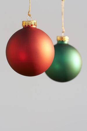 a christmass scene with colorful bulb hangingの写真素材