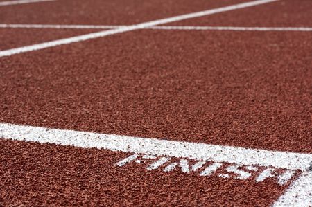 a macro picture of a track and field venueの写真素材
