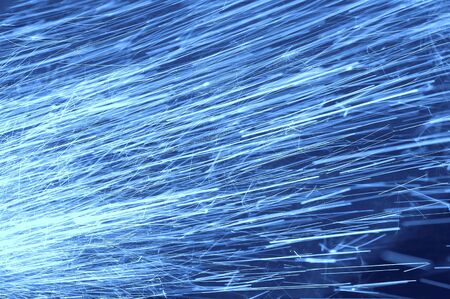 a abstract background of blue rays flowingの写真素材