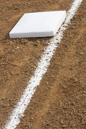 a picture of a baseball infieldの写真素材