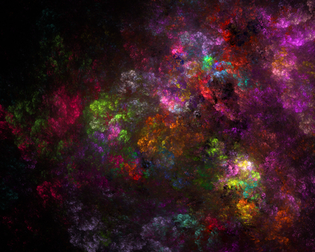 Digitally generated image. Abstract floral fractal background for art projects.の写真素材