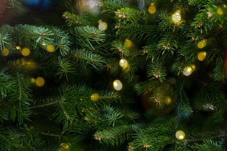 Abstract Bokeh blurred color background with bokeh lights can use background.