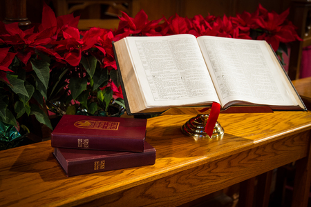 Bible and Hymnalsの写真素材