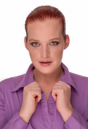 Mature red head mother and wife model.の写真素材