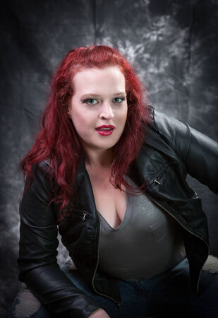 Mature red head mother and wife model.の写真素材