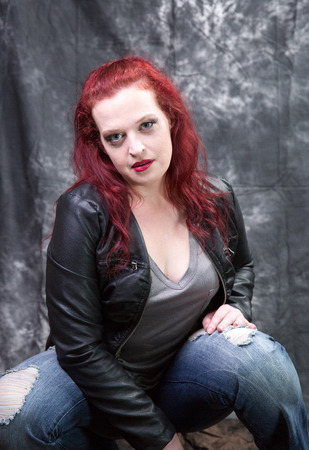 Mature red head mother and wife model.の写真素材