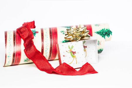 Christmas Decorations on Whiteの写真素材